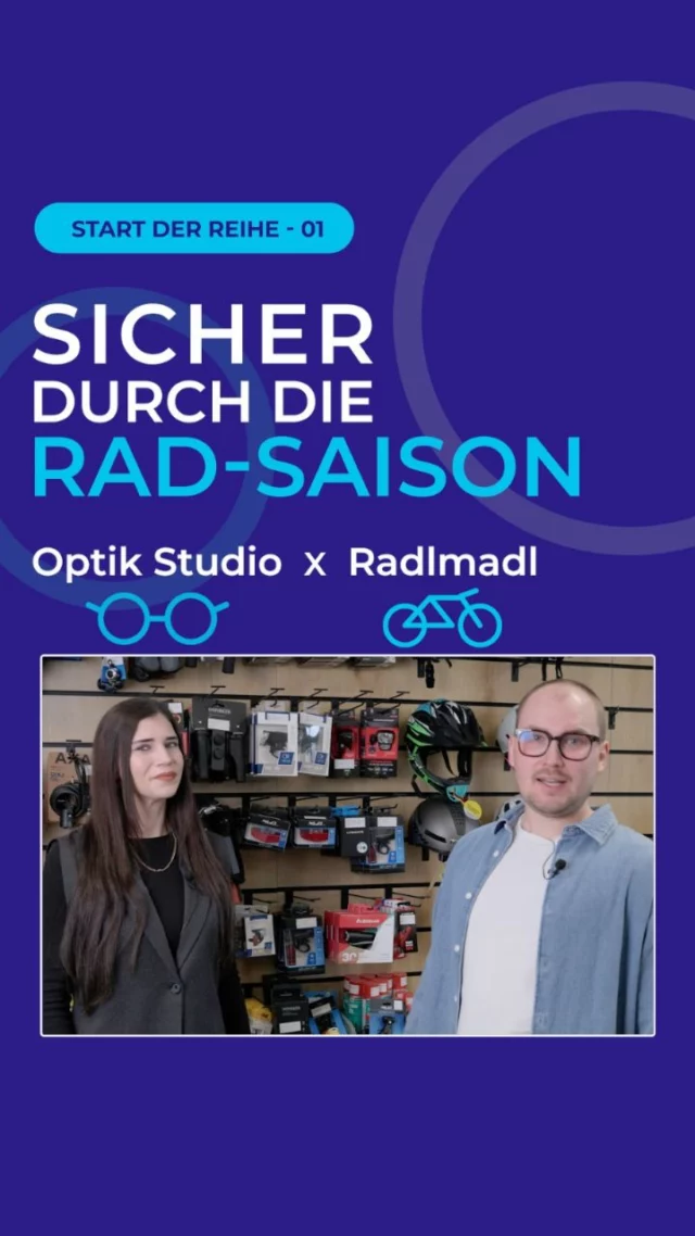 Neue Kooperation! 🚴 
Wir vom Optik Studio💙 machen gemeinsame Sache mit @radlmadl.sob – deinem Fahrradhändler aus der Region.
In den nächsten Wochen zeigen wir euch alles rund um sicheres Radeln: vom richtigen Helm bis zur perfekten Sportbrille.
👉 Folge uns, um keinen Tipp zu verpassen – lokal, ehrlich und zum Ausprobieren bei uns in Schrobenhausen.