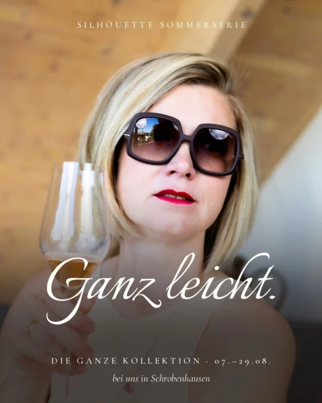 Manche Dinge spürt man kaum. Und genau das spürt man.

Ab heute ist die gesamte Silhouette-Kollektion bei uns im Geschäft – alle Modelle, alle Farben, Sonne und Optik. Randlos, aus Titan, kaum zwei Gramm leicht. Aber nur bis zum 29. August.

Komm vorbei und probier die Leichtigkeit einfach auf.

Optik Studio am Lenbachplatz 💙 dein Optiker in Schrobenhausen